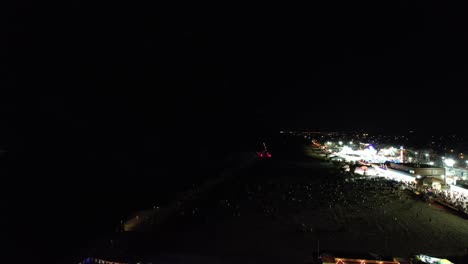 punto, por favor, video de fuegos artificiales con un dron de nueva jersey