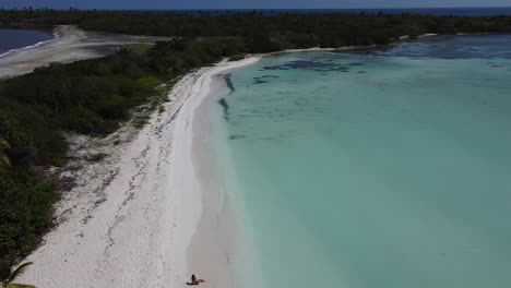 increíble imagen aérea de drones de la playa del mar