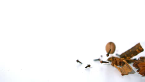 spices rolling on the ground