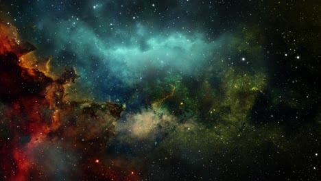 4k background of nebula and stars in space