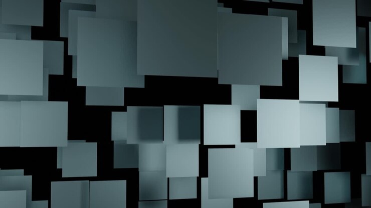 Abstract Blue Squares Background