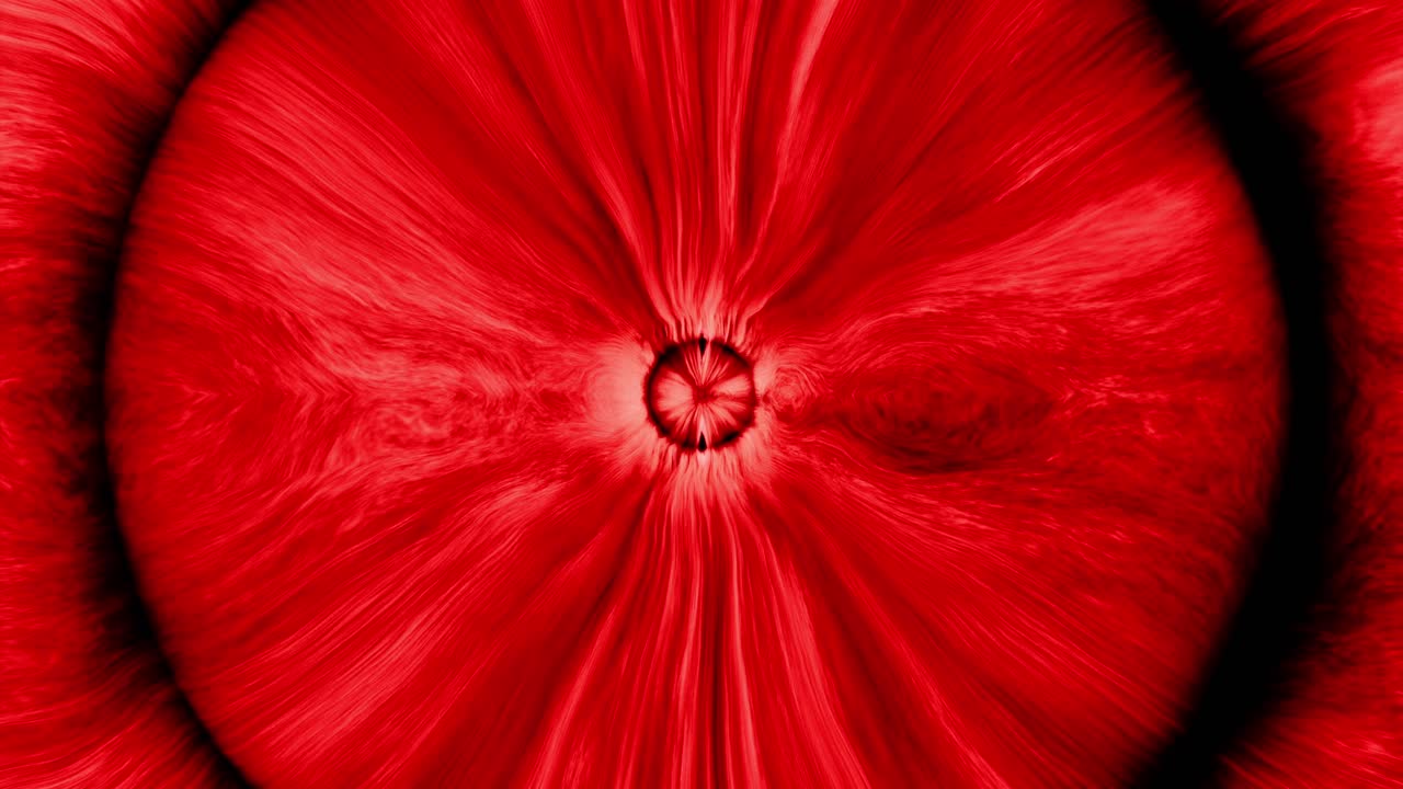 추상적인 빨간 원 패턴 배경