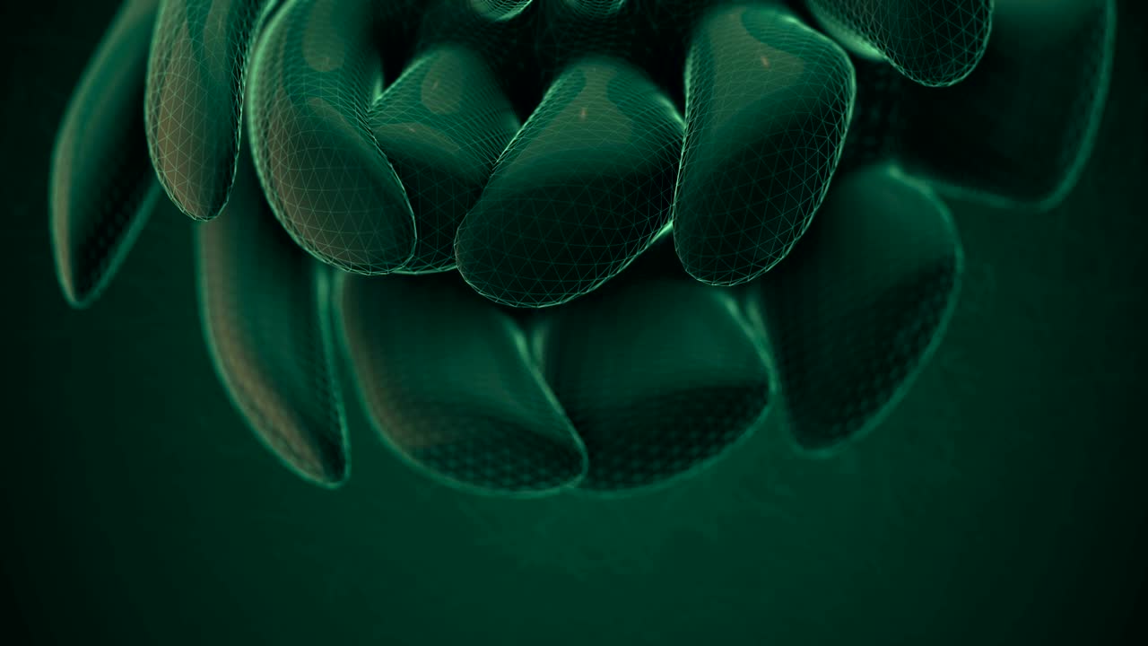 fondo de forma libre abstracto (loopable) vídeo de stock