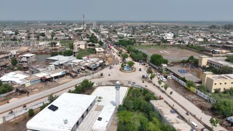 vibrant allaha wala chowk in badin city sindh, pakistan