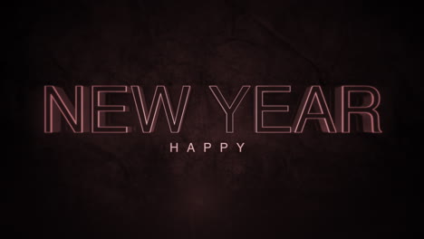 Dark-monochrome-Happy-New-Year-text-on-brown-gradient