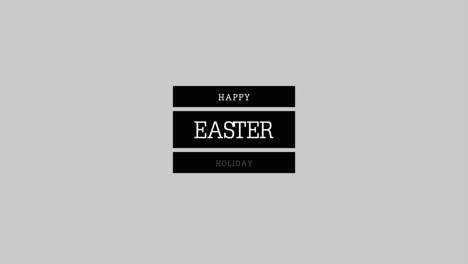 felices pascuas con líneas en degradado blanco de moda