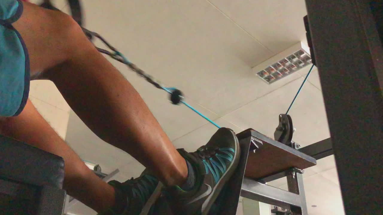 Another tough workout at the gym.