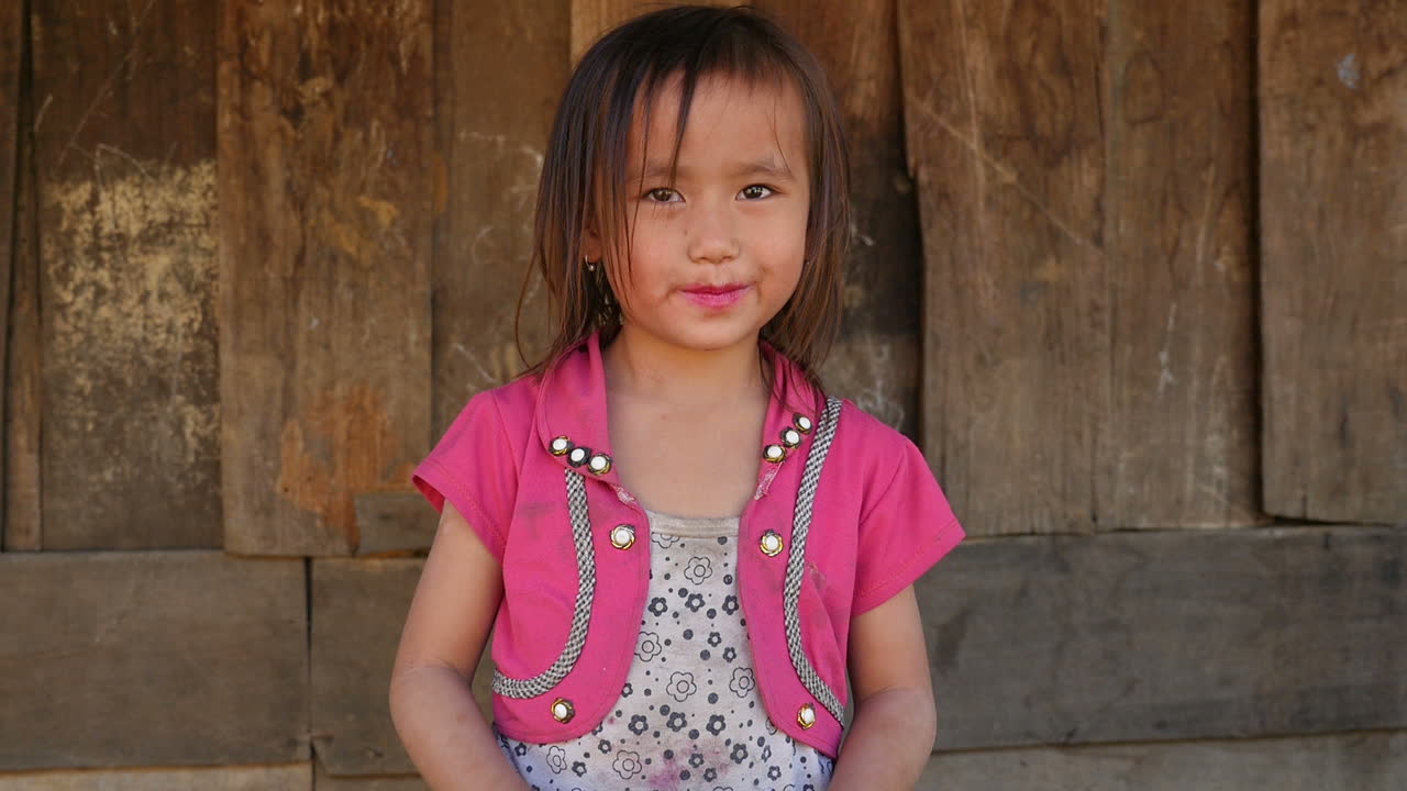 Smiling Girl in Traditional Attire
