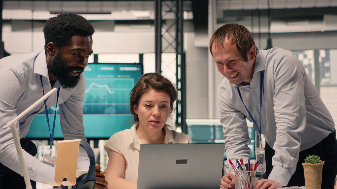 Professional team, analyzing income data, taxes and compliance reports
