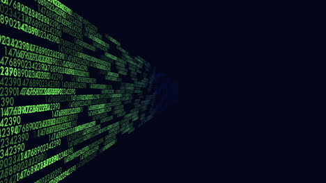 una sorprendente representación visual de la proyección de código binario