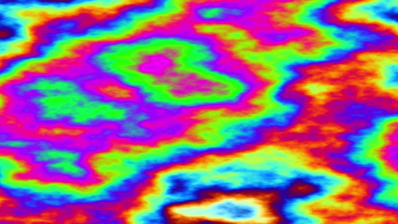 animación de fondo psicodélico en movimiento multicolor