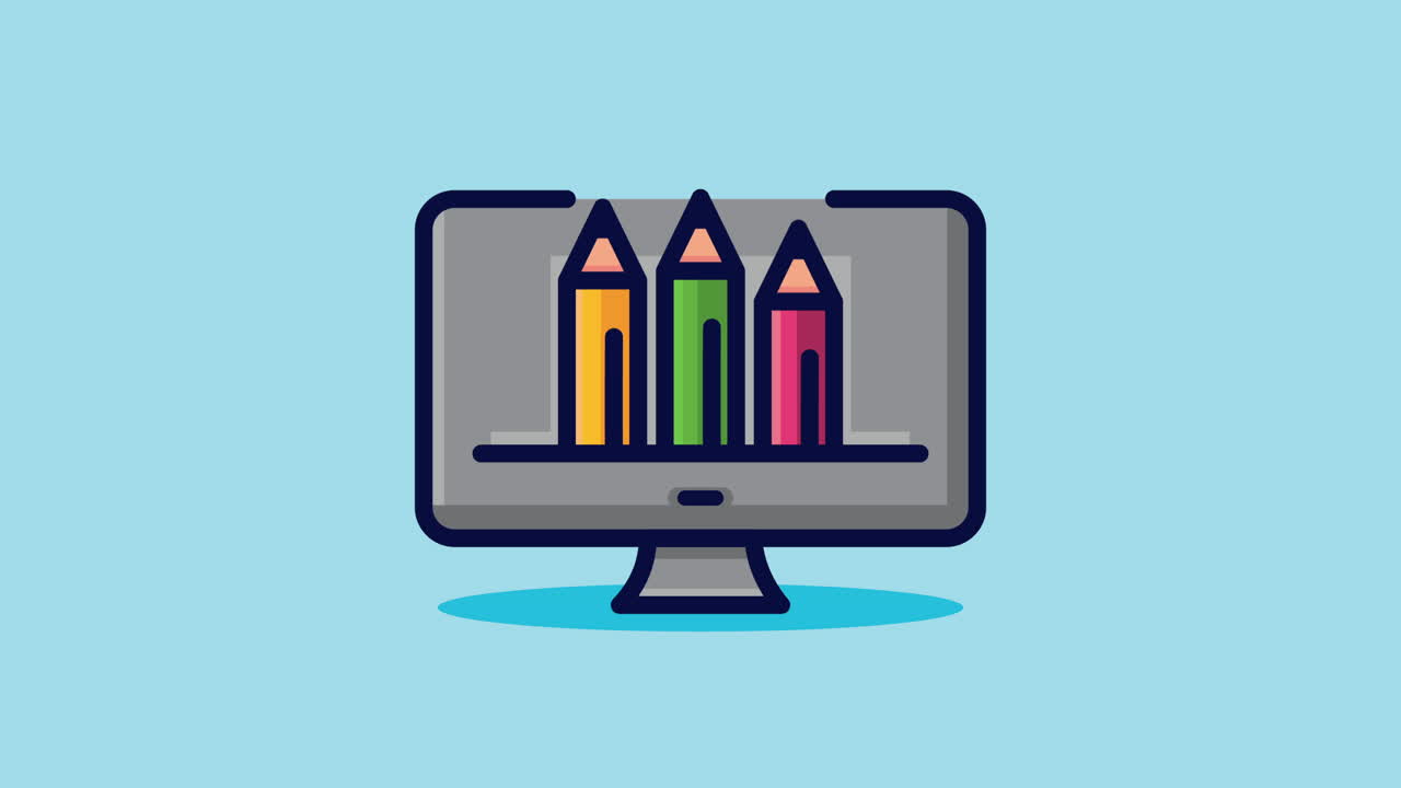 estudio de diseño gráfico escritorio y colores