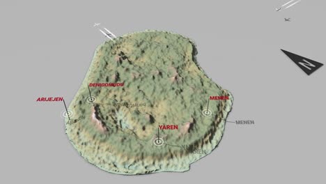 3d terrain map nauru