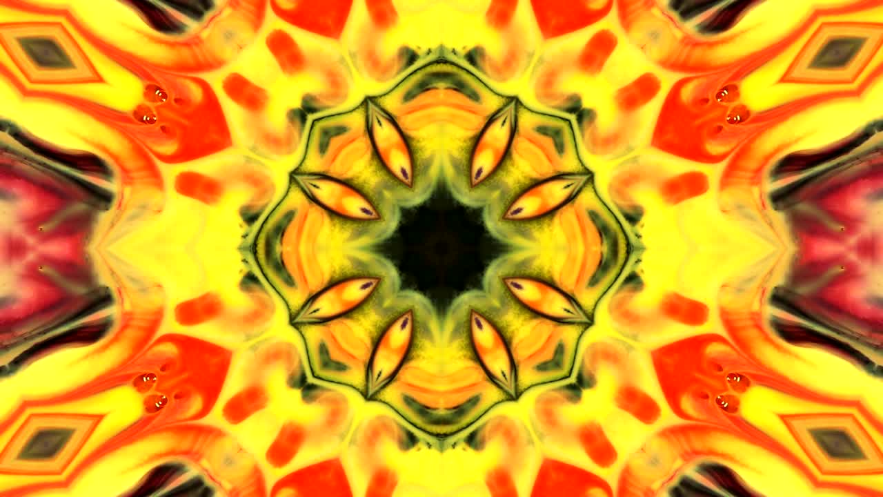 movimiento de fondo de kaleidoscopio abstractamente colorido