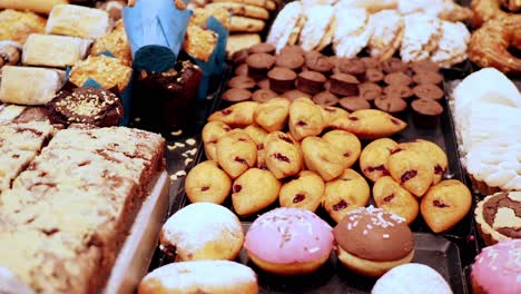 assortment of baked goods at a bakery