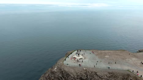 노르웨이 북부의 북쪽 케이프 (nordkapp).