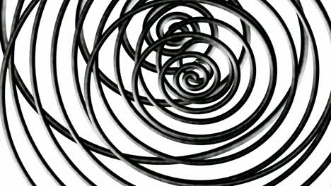 girando caóticamente en espiral sobre un fondo blanco aislado.