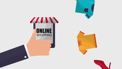 online shopping animation hd