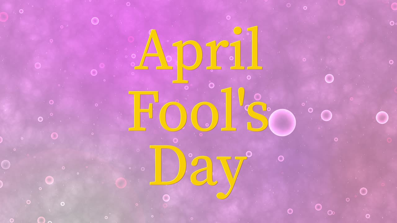 mensaje en inglés del tonto de abril texto animación gráficos en movimiento