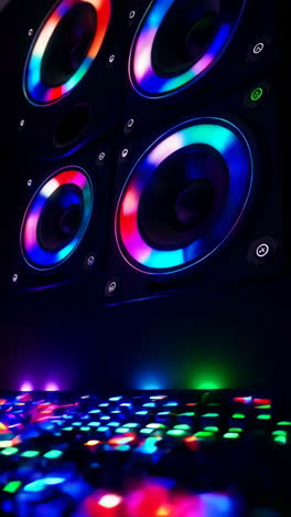 colorful rgb led speakers