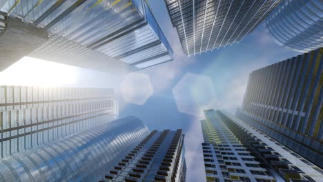 Looking-up-at-Skyscrapers