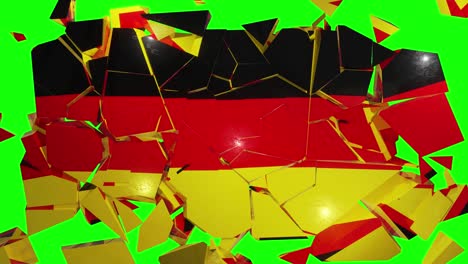 alemania colapso bandera euro europa europa 4k