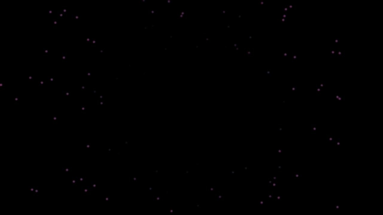Abstract Pink Particles Floating Against a Black Background