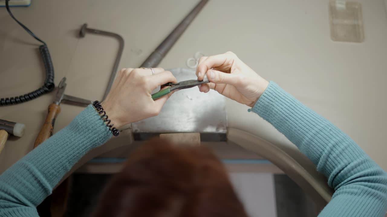 Jeweler Repairing a Ring