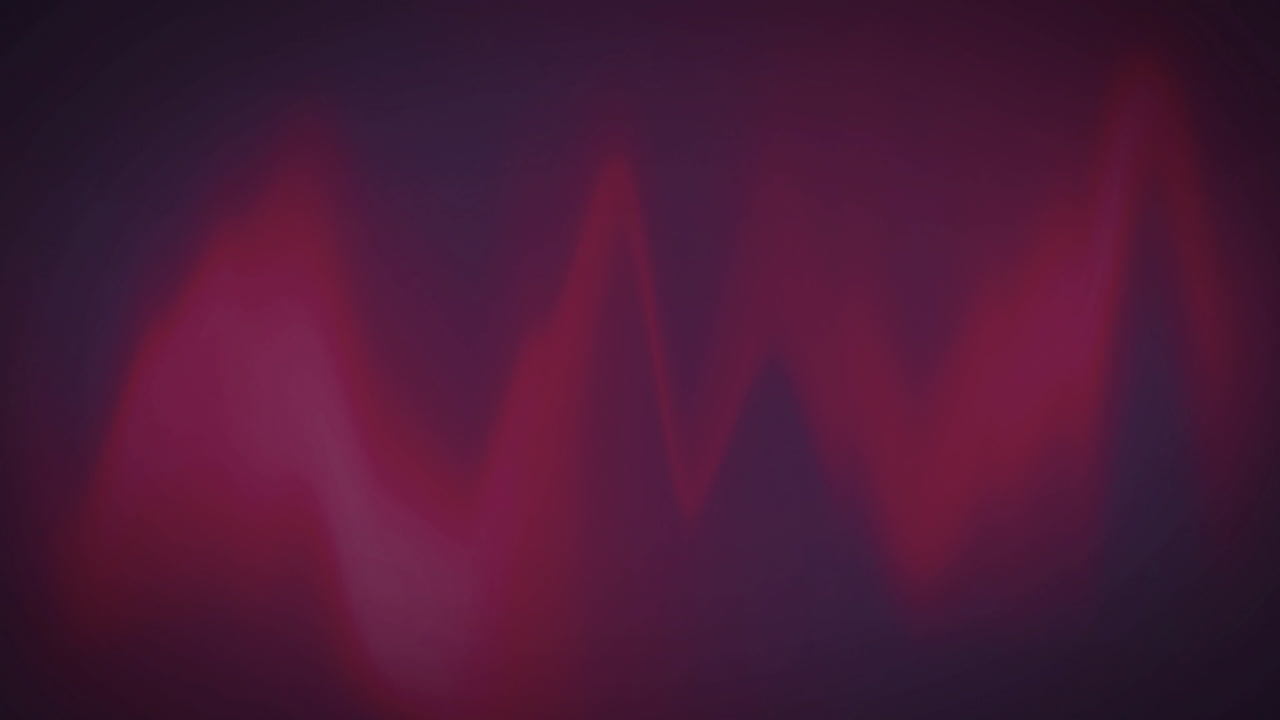 Animation of pink shapes moving on blue background