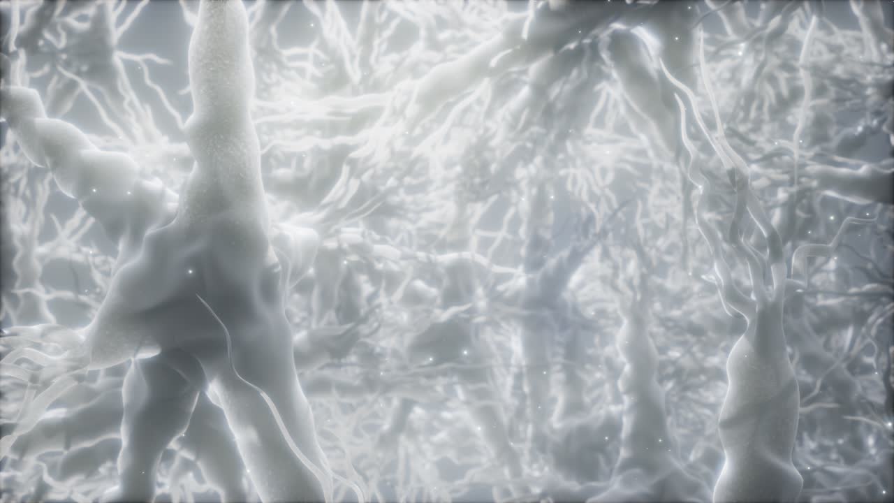 뇌 안의 신경 세포 네트워크를 통해 여행합니다.