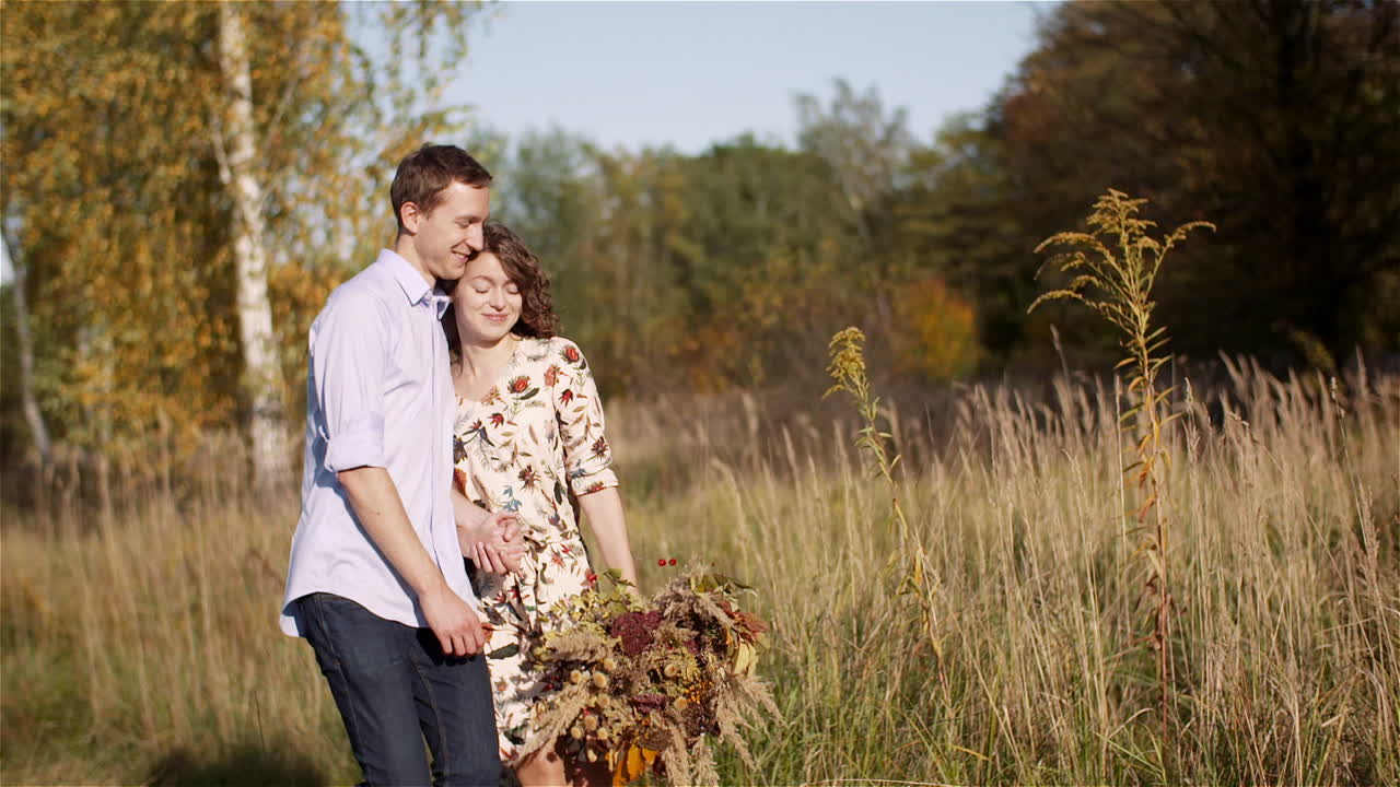 Serene couple lost in each other
