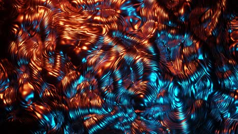 Red-and-blue-background-with-swirls-of-metal.-Loop-animation