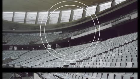 animation of circles moving over stadium