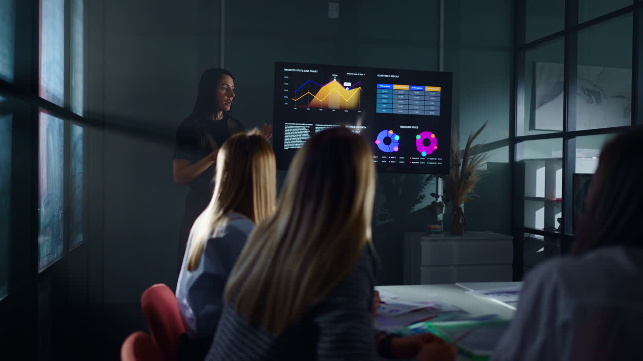 presentación de la reunión de negocios