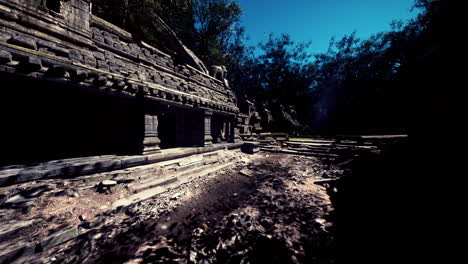 ancient temple ruins in the jungle