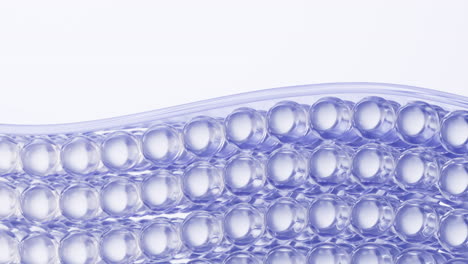 fondo de células de la piel con concepto de cosméticos, renderización en 3d.