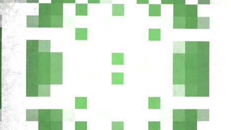 Grün-weißes-Pixelmuster-In-8-Bit-Architektur