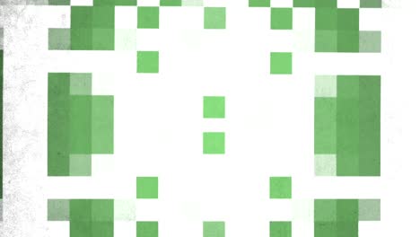 patrón de píxeles verdes y blancos en la arquitectura de 8 bits