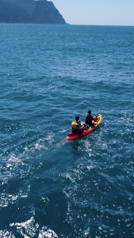 kayaking in the ocean