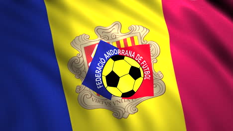 flag of andorra with federation logo