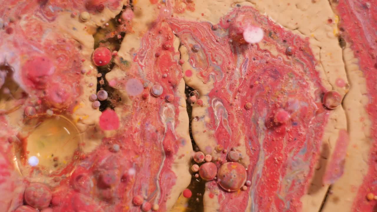 абстрактное жидкое искусство с пузырьками