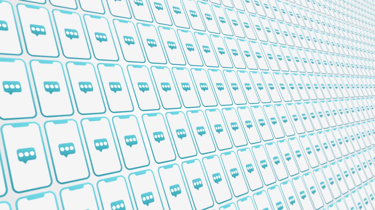 mensajes de modelos de teléfonos inteligentes fondo animado