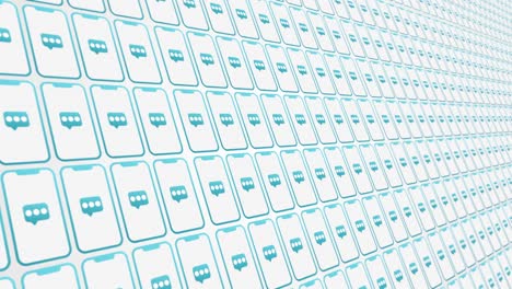 mensajes de modelos de teléfonos inteligentes fondo animado