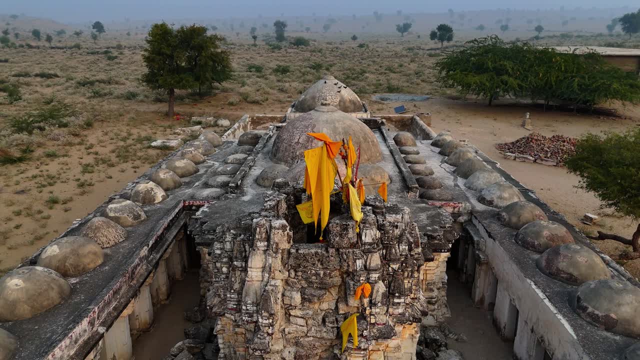 Lost in Time Stunning 4k Drone Footage of Gori Temple in Nagarparkar, Pakistan