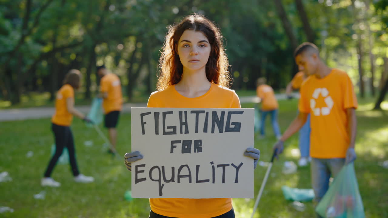 Volunteers Fighting for Equality While Cleaning Up the Park