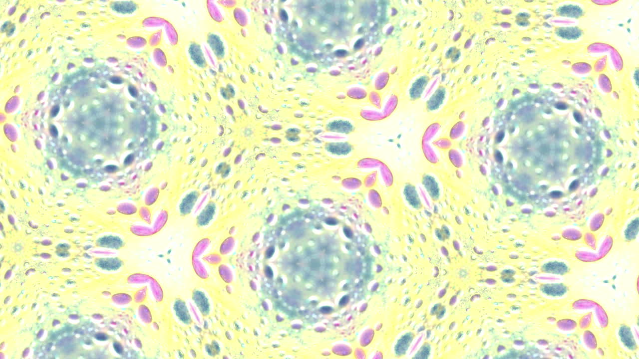 Geometric kaleidoscope animated pattern