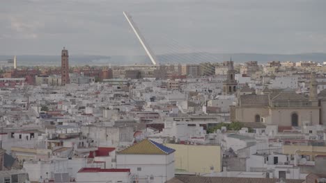 Seville Cityscape with Alamillo Bridge