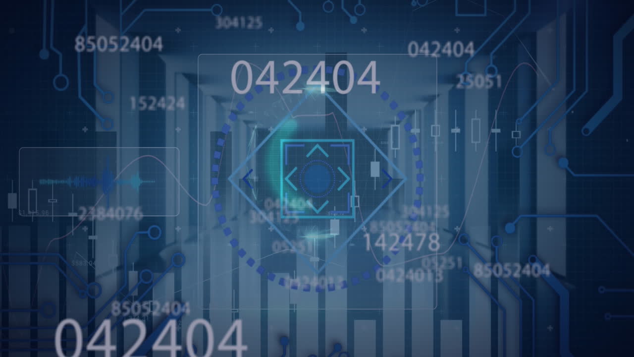 Animation of data processing over off button