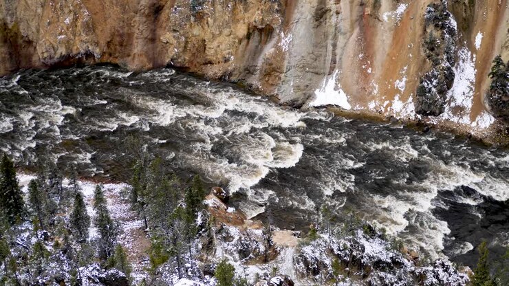 Vista del Grand Canyon dello Yellowstone.