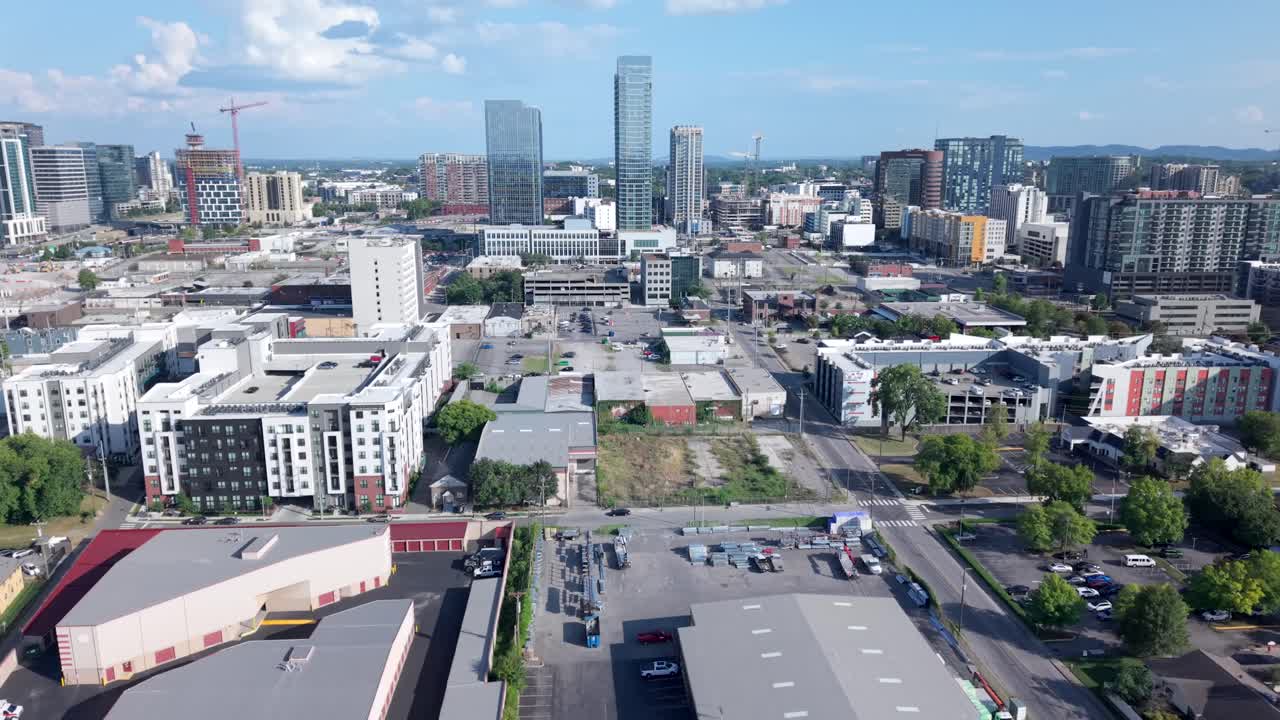Aerial View of Nashville Cityscape
